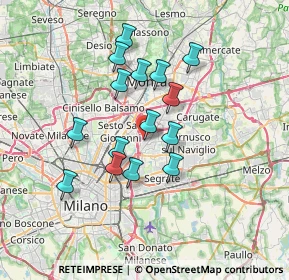 Mappa Via Francesco Baracca, 20093 Cologno Monzese MI, Italia (5.90133)