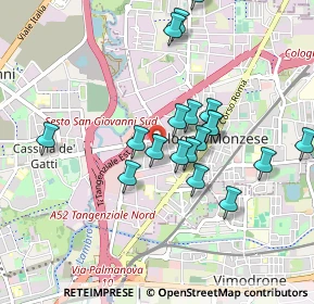 Mappa Via Francesco Baracca, 20093 Cologno Monzese MI, Italia (0.8885)