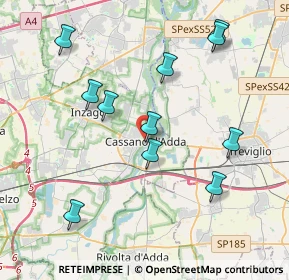 Mappa Via D. Alighieri, 20062 Cassano d'Adda MI, Italia (4.07636)