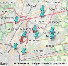Mappa Via Benedetto Croce, 20093 Cologno Monzese MI, Italia (3.79333)