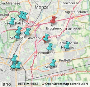 Mappa Via Benedetto Croce, 20093 Cologno Monzese MI, Italia (4.66857)
