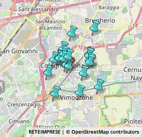 Mappa Via Benedetto Croce, 20093 Cologno Monzese MI, Italia (1.0645)