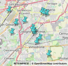 Mappa Via Benedetto Croce, 20093 Cologno Monzese MI, Italia (1.79385)