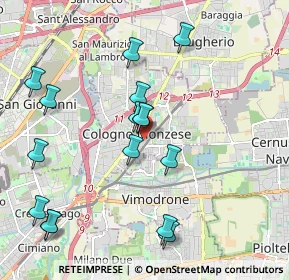 Mappa Via Benedetto Croce, 20093 Cologno Monzese MI, Italia (2.14438)