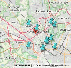 Mappa Via della Stampa, 20026 Novate Milanese MI, Italia (3.46545)