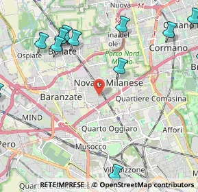 Mappa Via della Stampa, 20026 Novate Milanese MI, Italia (3.14286)