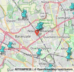 Mappa Via della Stampa, 20026 Novate Milanese MI, Italia (3.1025)