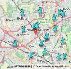 Mappa Via della Stampa, 20026 Novate Milanese MI, Italia (2.22579)