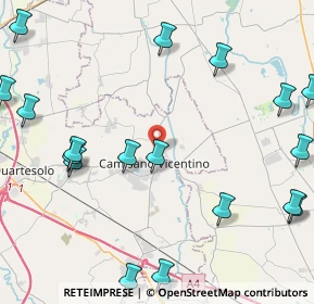 Mappa Via delle Orchidee, 36043 Camisano Vicentino VI, Italia (6.0415)