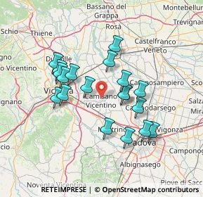 Mappa Via delle Orchidee, 36043 Camisano Vicentino VI, Italia (12.26632)