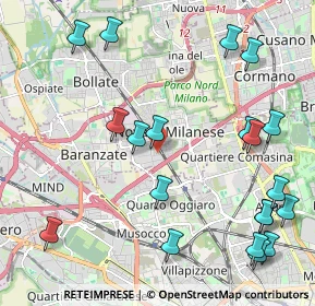 Mappa Via Artigianato, 20026 Novate Milanese MI, Italia (2.638)