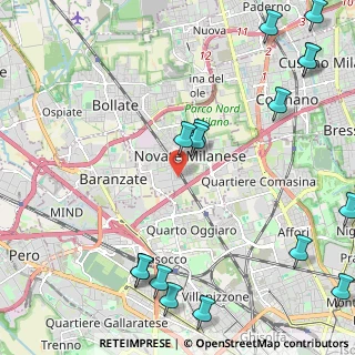 Mappa Via Dell'Edilizia, 20026 Novate Milanese MI, Italia (3.08438)
