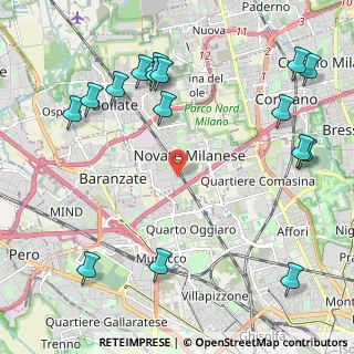 Mappa Via Dell'Edilizia, 20026 Novate Milanese MI, Italia (2.7475)