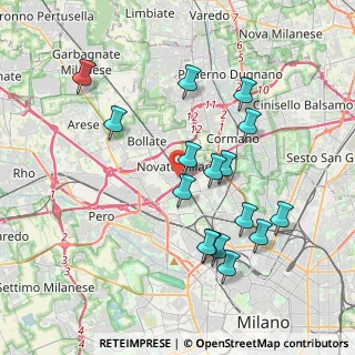 Mappa Via Artigianato, 20026 Novate Milanese MI, Italia (3.81813)