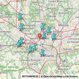Mappa Via Giuseppe Parini, 20026 Novate Milanese MI, Italia (6.91)