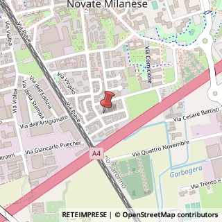 Mappa Via Giuseppe Parini, 1B, 20026 Novate Milanese, Milano (Lombardia)