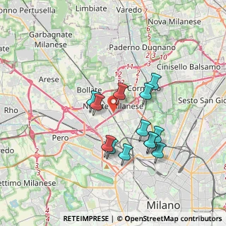Mappa Via Giuseppe Parini, 20026 Novate Milanese MI, Italia (3.12615)