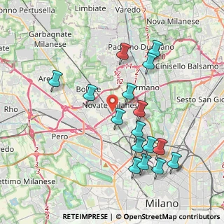 Mappa Via Giuseppe Parini, 20026 Novate Milanese MI, Italia (3.9775)