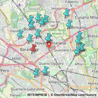 Mappa Via Giuseppe Giusti, 20026 Novate Milanese MI, Italia (2.198)