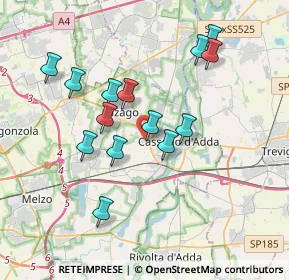 Mappa Via I. Newton, 20062 Cassano d'Adda MI, Italia (3.41)