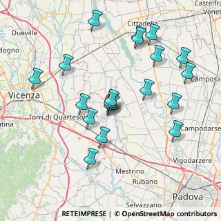 Mappa Via Petrarca, 36043 Camisano Vicentino VI, Italia (7.7335)
