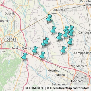 Mappa Via Petrarca, 36043 Camisano Vicentino VI, Italia (6.63375)