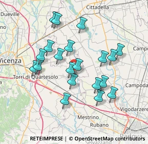 Mappa Via Petrarca, 36043 Camisano Vicentino VI, Italia (6.751)