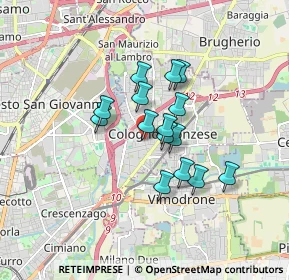 Mappa Viale Emilia, 20093 Cologno Monzese MI, Italia (1.21067)