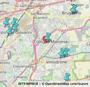 Mappa Viale Emilia, 20093 Cologno Monzese MI, Italia (2.88364)