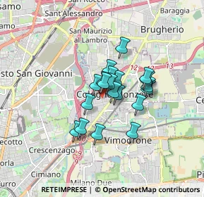 Mappa Viale Emilia, 20093 Cologno Monzese MI, Italia (1.0745)