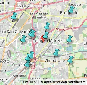 Mappa Viale Emilia, 20093 Cologno Monzese MI, Italia (2.11214)