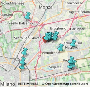 Mappa Viale Emilia, 20093 Cologno Monzese MI, Italia (3.29938)