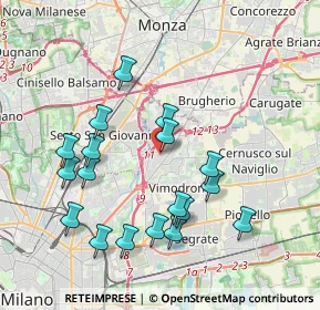 Mappa Viale Emilia, 20093 Cologno Monzese MI, Italia (3.92056)