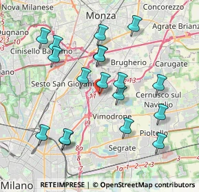 Mappa Viale Emilia, 20093 Cologno Monzese MI, Italia (3.85222)