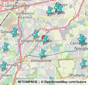 Mappa Via Amerigo Vespucci, 20093 Cologno Monzese MI, Italia (2.75857)