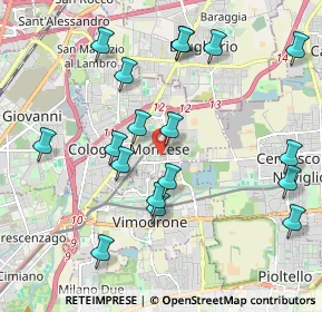 Mappa Via Amerigo Vespucci, 20093 Cologno Monzese MI, Italia (2.16056)
