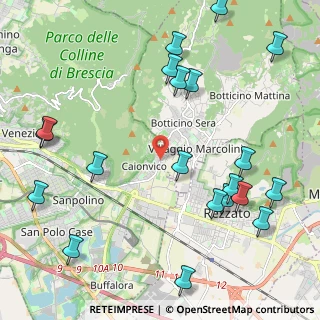 Mappa Via Camillo Benso Conte di Cavour, 25082 Botticino BS, Italia (2.702)