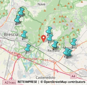 Mappa Via Camillo Benso Conte di Cavour, 25082 Botticino BS, Italia (4.13357)