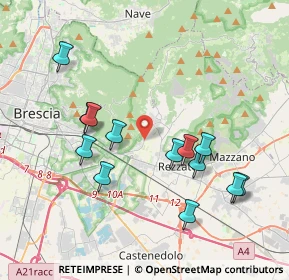 Mappa Via Camillo Benso Conte di Cavour, 25082 Botticino BS, Italia (3.83615)