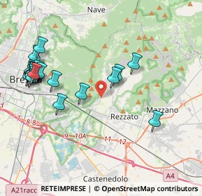 Mappa Via Camillo Benso Conte di Cavour, 25082 Botticino BS, Italia (4.608)