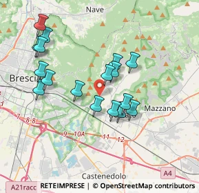 Mappa Via Camillo Benso Conte di Cavour, 25082 Botticino BS, Italia (3.47118)
