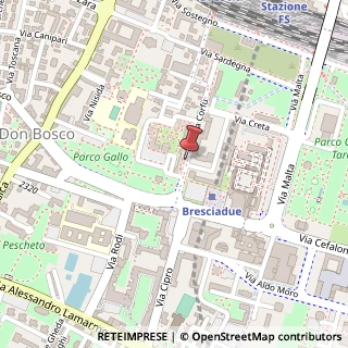 Mappa Via Fano Adriano, 42, 25124 Brescia, Brescia (Lombardia)