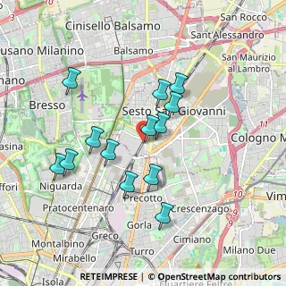 Mappa Via Monte Sabotino, 20099 Sesto San Giovanni MI, Italia (1.63615)