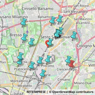Mappa Via Monte Sabotino, 20099 Sesto San Giovanni MI, Italia (1.9675)