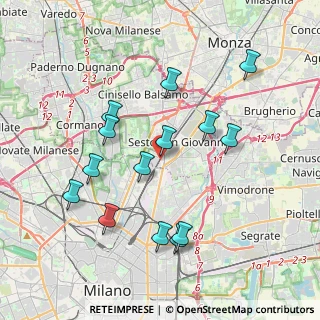 Mappa Via Monte Sabotino, 20099 Sesto San Giovanni MI, Italia (3.93643)