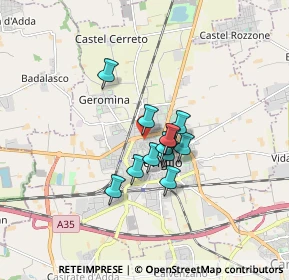 Mappa Via Annita Scotti, 24047 Treviglio BG, Italia (1.0525)