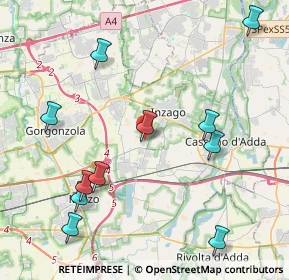 Mappa Viale dei Tigli, 20065 Inzago MI, Italia (4.81545)