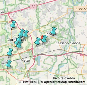 Mappa Viale dei Tigli, 20065 Inzago MI, Italia (4.26455)