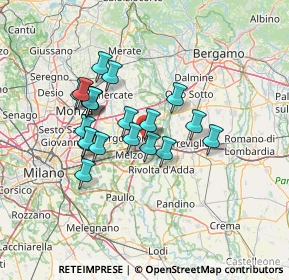 Mappa Viale dei Tigli, 20065 Inzago MI, Italia (11.257)