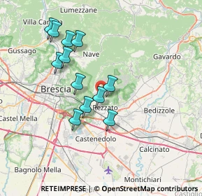 Mappa Via G. Pastore, 25082 Botticino BS, Italia (6.54)